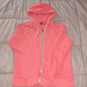 Neon pink full zip